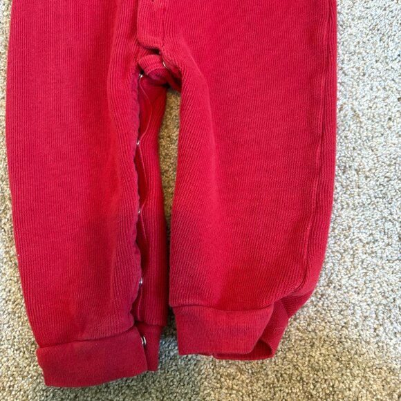 Ralph Lauren Baby One-Piece Coverall Collar Red Size 18 months Preppy Luxury - Picture 8 of 9